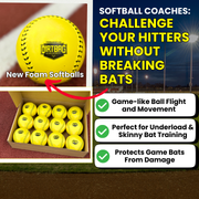 Dirtbag Development Softball Bash Ball - Foam Training Machine Softball